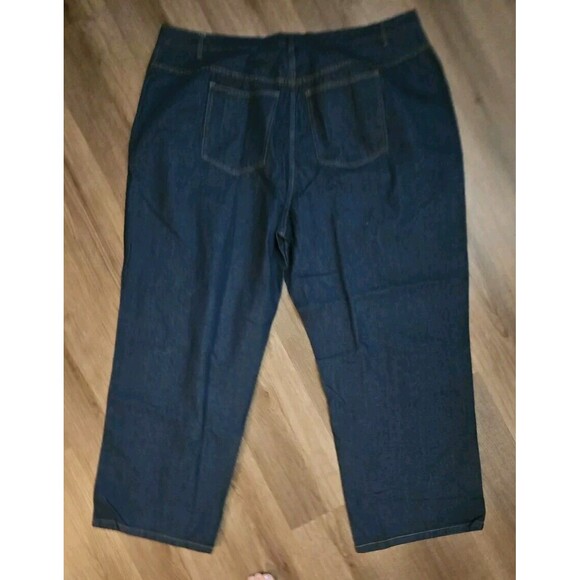 NWOT Woman Within 26W Dark Wash Plus Size Jeans Straight - Picture 2 of 6